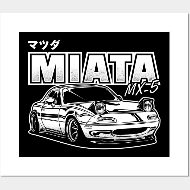 Mazda Miata MX-5 NA Wall Art by idrdesign